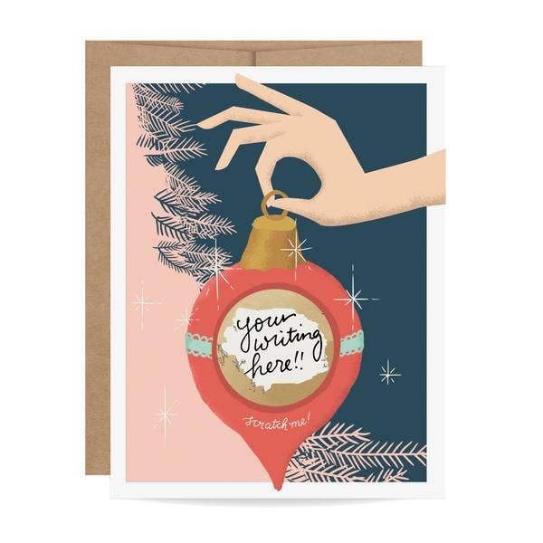 CHRISTMAS Ornament Scratch-off Card - Light Skin
