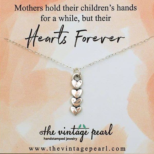 Hearts Forever Necklace (4) (sterling silver)