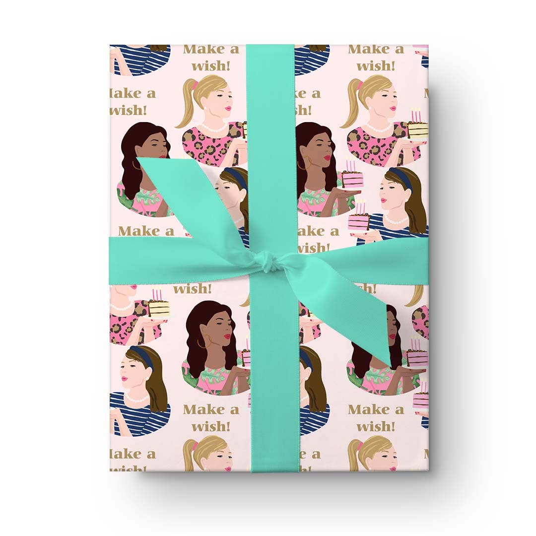 Gift Wrap Sheets-Birthday Girls