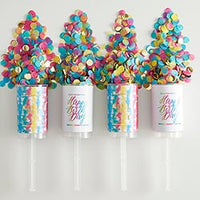 Party Popper - Rainbow Happy Birthday