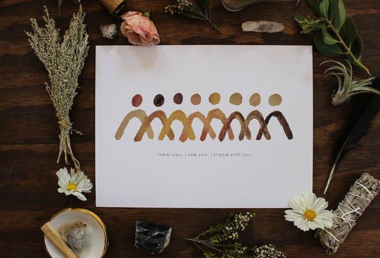 9'' x 12'' Standing Together Art Print