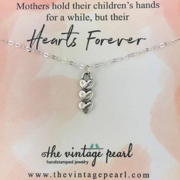 Hearts Forever Necklace (3) (sterling silver)