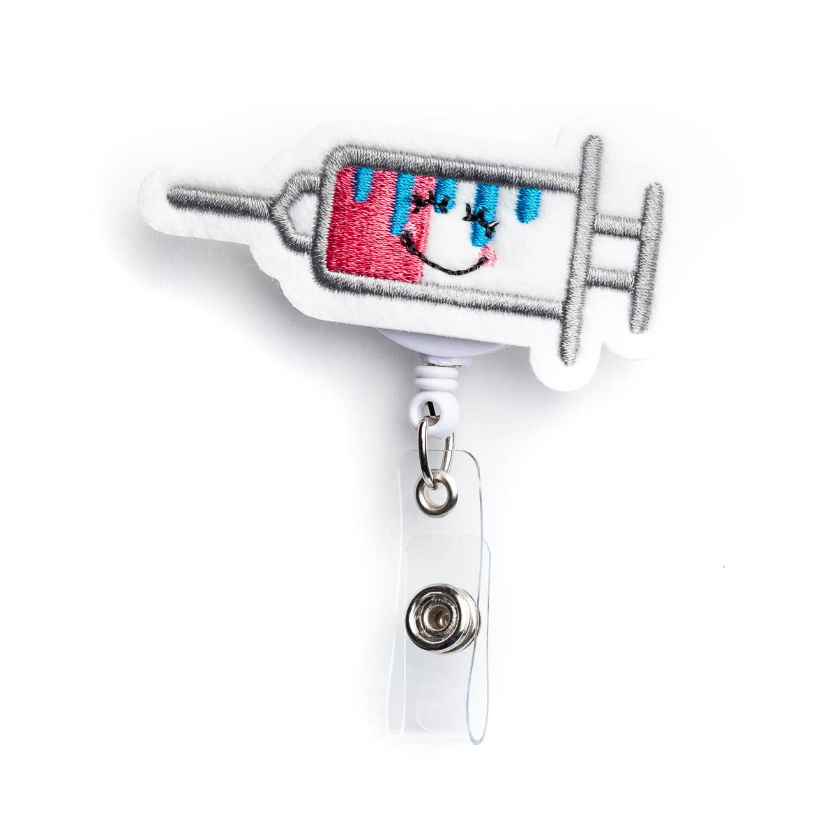 Nurse Badge Reel Holder Syringe