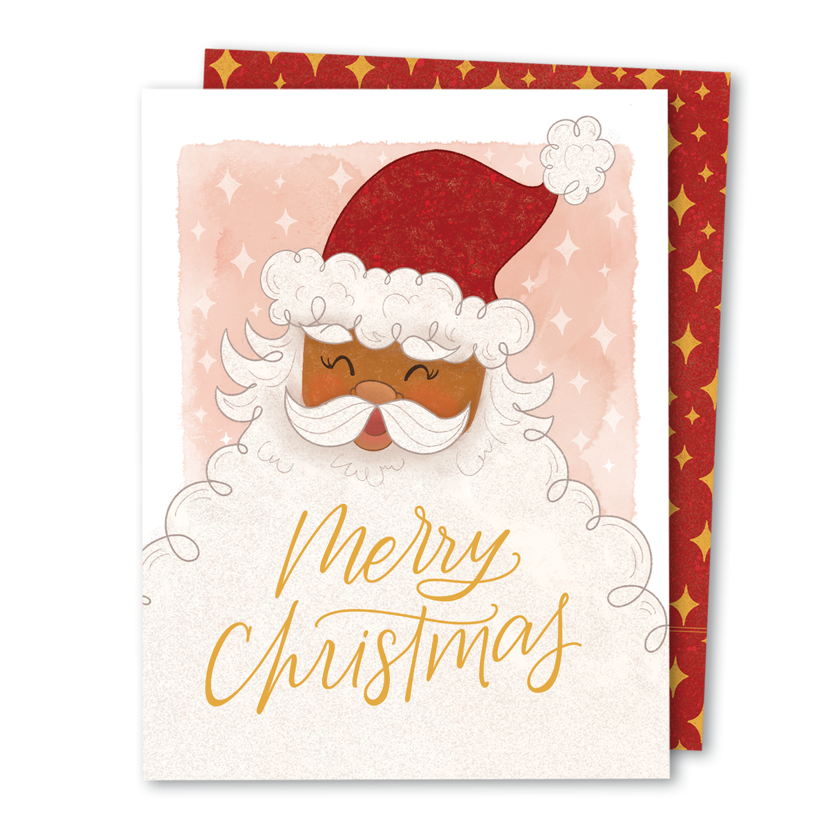 Christmas |  Black Santa Claus Holiday Seasonal GREETING CARD