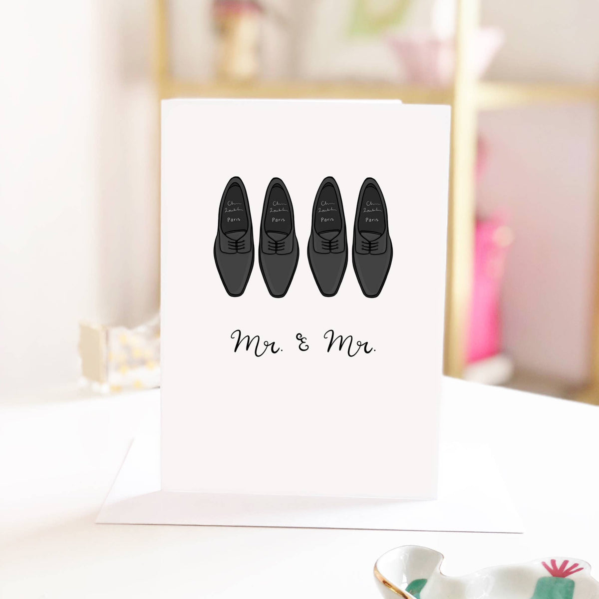 "Mr. & Mr. " Wedding Greeting Card