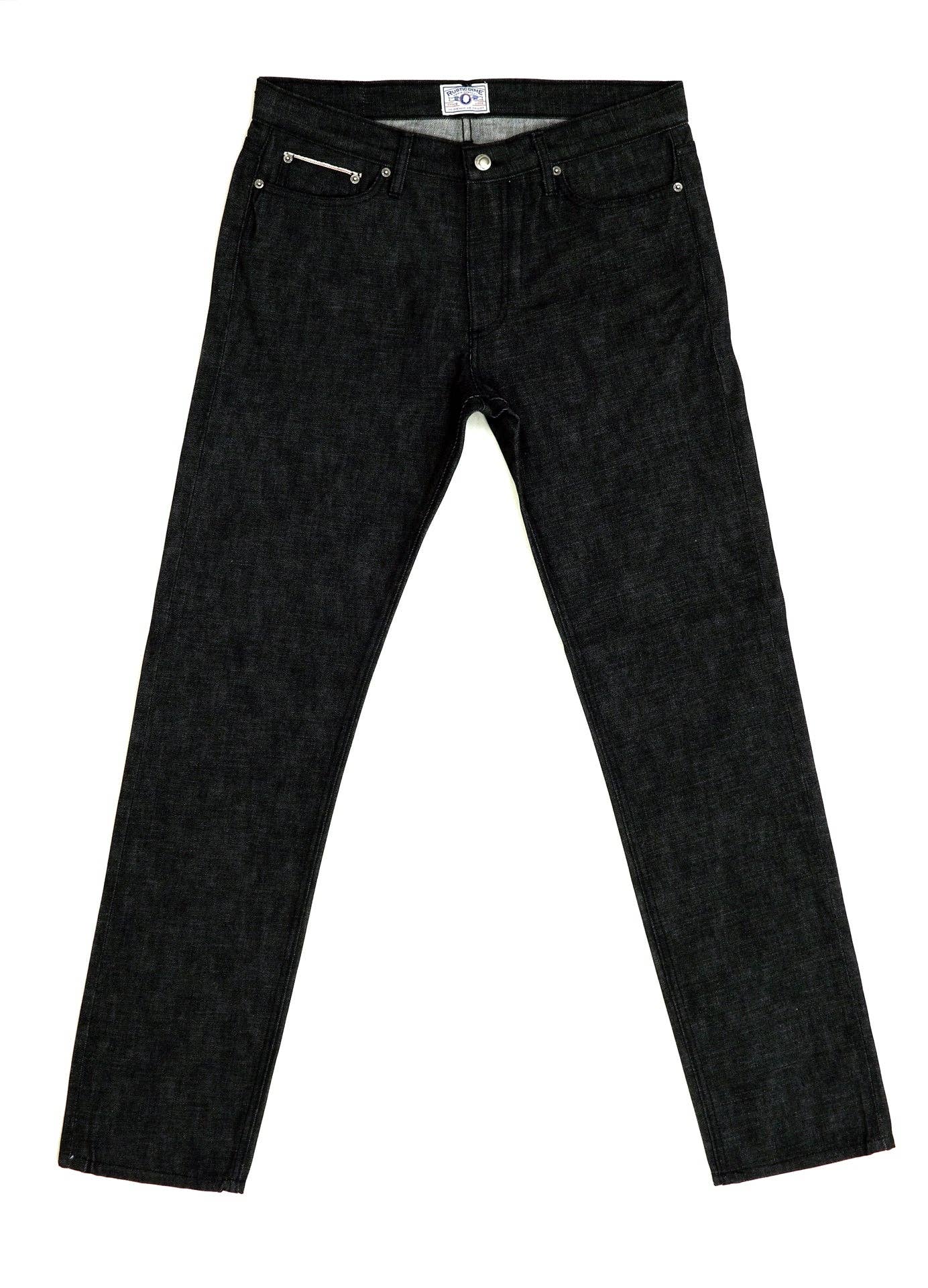 Japanese Black Raw | Slim Straight Selvedge Denim: Japanese