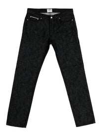 Japanese Black Raw | Slim Straight Selvedge Denim: Japanese Black Raw