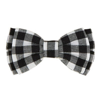 Pet Bow Ties - Black Buffalo Check
