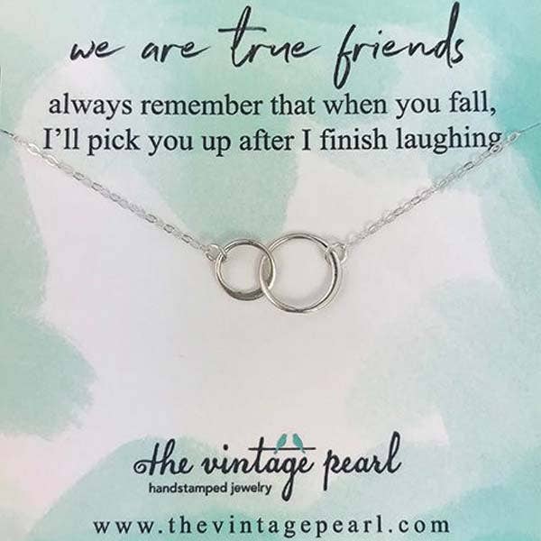 We Are True Friends Necklace (sterling silver)