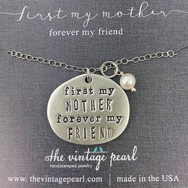 First My Mother, Forever My Friend Necklace
