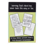 52 Bible Memory Verses Every Kid Should Know Coloring Cards for Kids