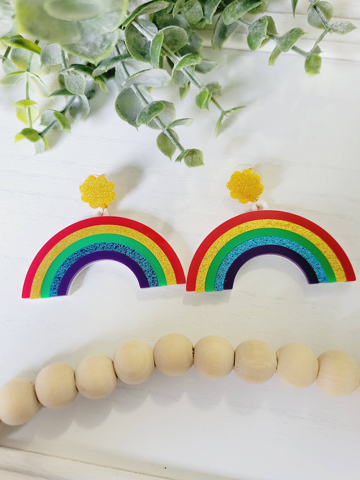 Rainbow Dangle Earrings
