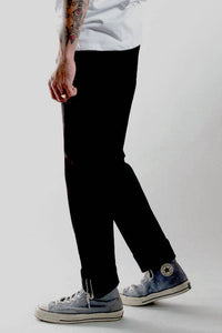 Japanese Jet Black | Slim Straight Selvedge Denim:  Japanese Jet Black