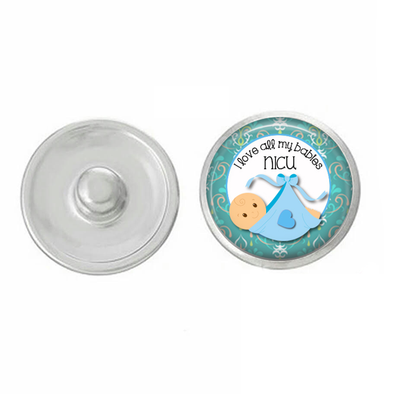 NICU Nurse Snap - I Love All of My Babies - For Snap Jewelry