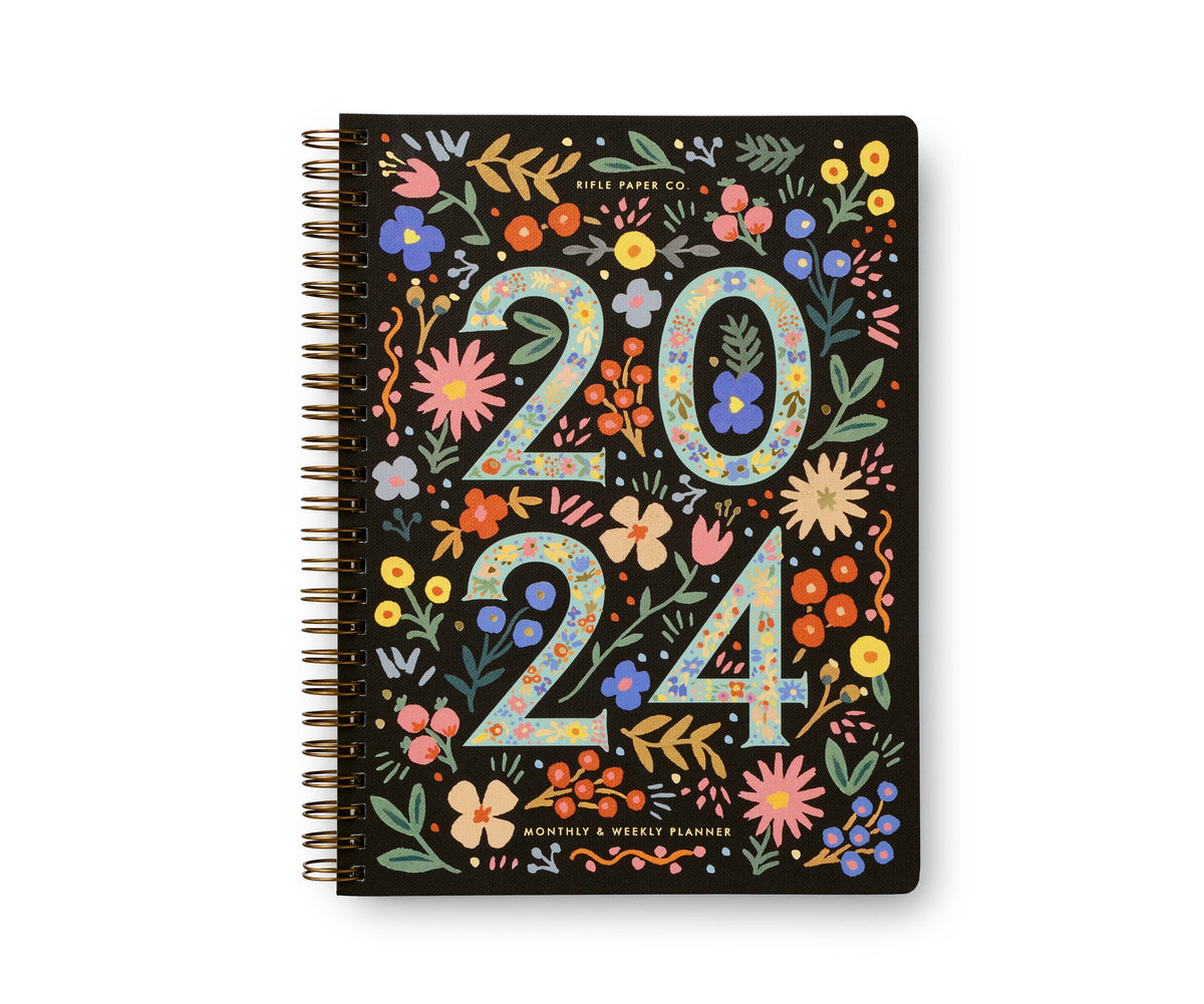 2024 Flores 12-Month Softcover Spiral Planner