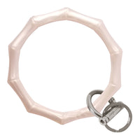 Bamboo Collection Bangle and Babe Bracelet Key Ring- Pearl