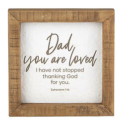 All About Dad - Framed Tabletop - Inspirational - Dad You Are Loved