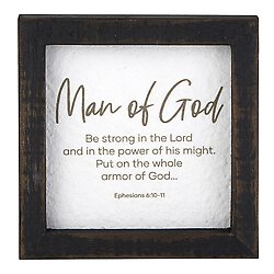All About Dad - Framed Tabletop - Inspirational - Man of God