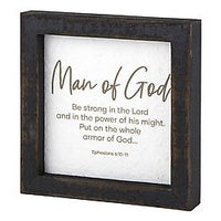 All About Dad - Framed Tabletop - Inspirational - Man of God