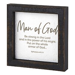 All About Dad - Framed Tabletop - Inspirational - Man of God