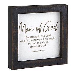All About Dad - Framed Tabletop - Inspirational - Man of God