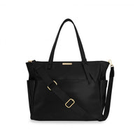 BABY CHANGING BAG WITH CHANGING MAT | BLACK