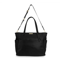 BABY CHANGING BAG WITH CHANGING MAT | BLACK