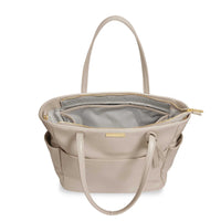 BABY CHANGING BAG WITH CHANGING MAT | WARM GREY