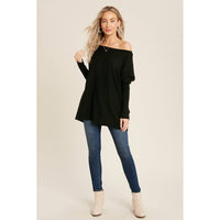 FLOWY BOATNECK DOLMAN TUNIC