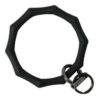 Bamboo Collection Bangle and Babe Bracelet Key Ring- Black