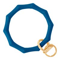 Bamboo Collection Bangle and Babe Bracelet Key Ring - Indigo Blue