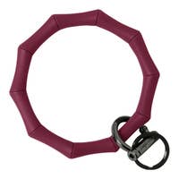 Bamboo Collection Bangle and Babe Bracelet Key Ring - Maroon