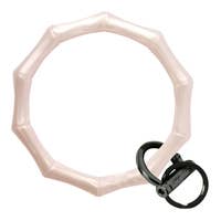 Bamboo Collection Bangle and Babe Bracelet Key Ring- Pearl