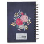 Best Teacher Ever Navy Large Wirebound Journal