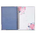 Best Teacher Ever Navy Large Wirebound Journal