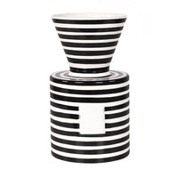 Happy Everything Black Stripe Vase
