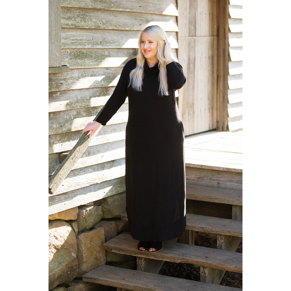 Casey Cowl Neck Maxi Dress