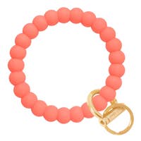 Bubble Collection Bangle and Babe Bracelet Key Ring- Coral