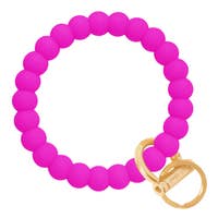 Bubble Collection Bangle and Babe Bracelet Key Ring- Deep Neon