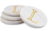 Gold Initial Coasters