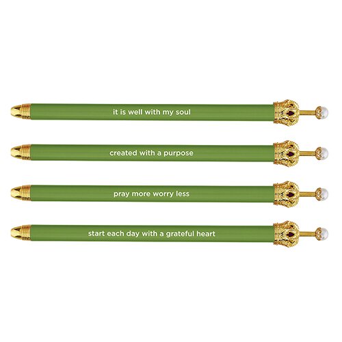 Cabana Crown Pen - Greenery