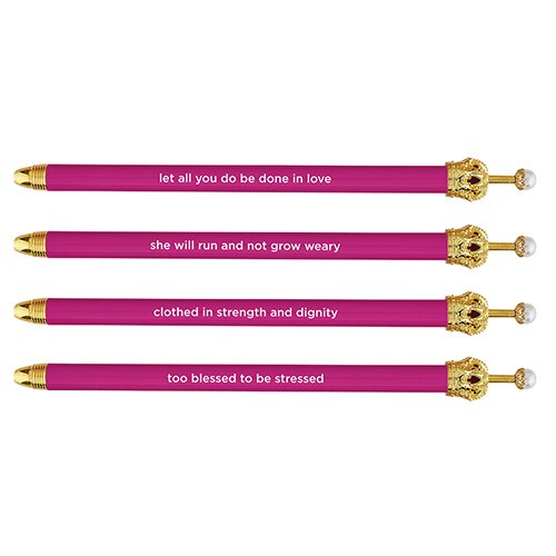 Cabana Crown Pen - Pink