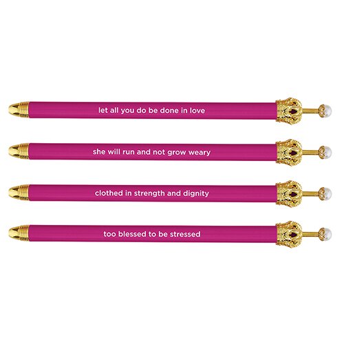 Cabana Crown Pen - Pink