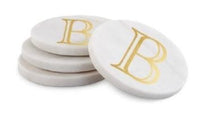 Gold Initial Coasters