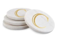 Gold Initial Coasters
