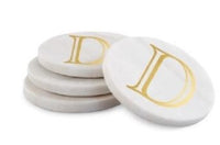 Gold Initial Coasters