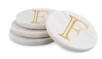 Gold Initial Coasters