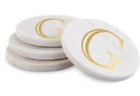 Gold Initial Coasters