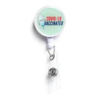 Covid Vaccinated 2 | Vaccine Badge Reel Holder