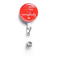 Covid Vaccinated 3 | Vaccine Badge Reel Holder